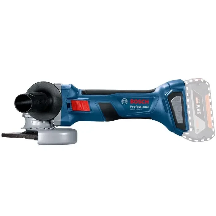 Аккумуляторная угловая шлифмашина Bosch GWS 180-LI Professional, без ак — изображение 3