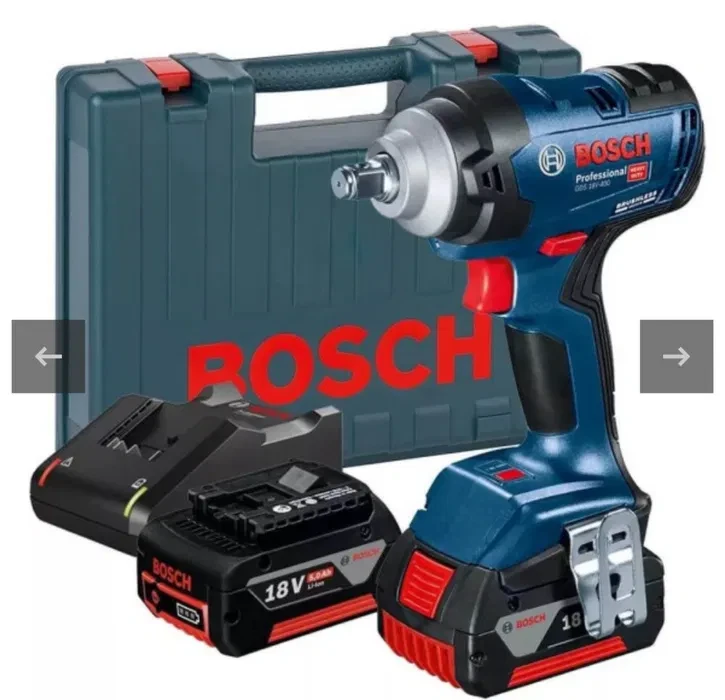 Набір Гайковерт Bosch 18V400 нm 2 ак -5,0 Am