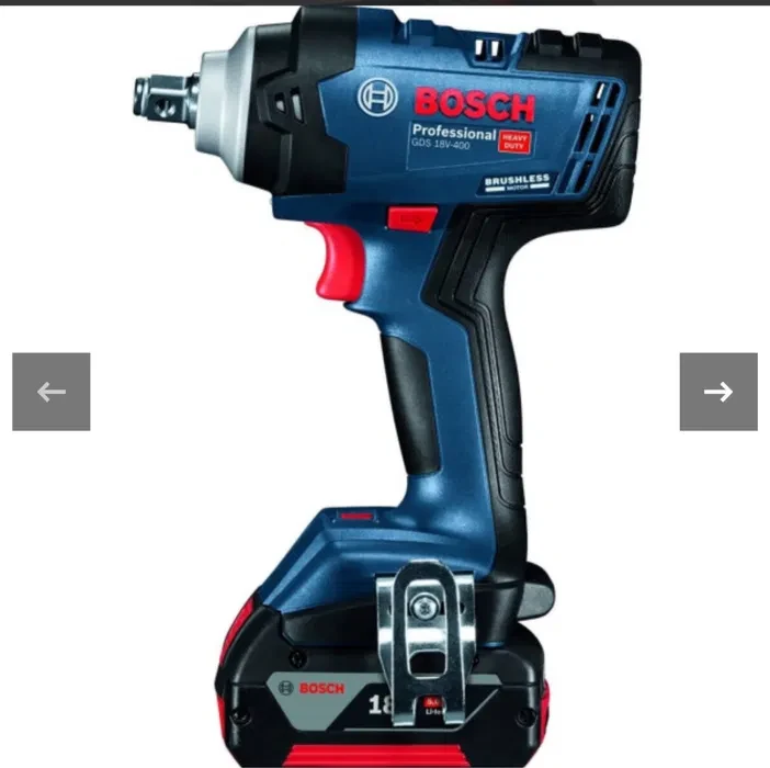 Набір Гайковерт Bosch 18V400 нm 2 ак -5,0 Am - Зображення 5