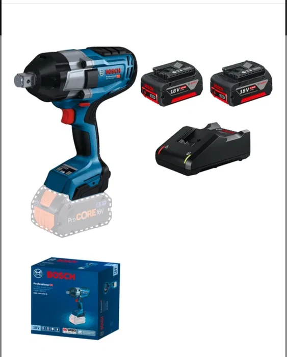 Набор гайковертов Bosch 1000 + 2 шт /5.0 Am + зарядное