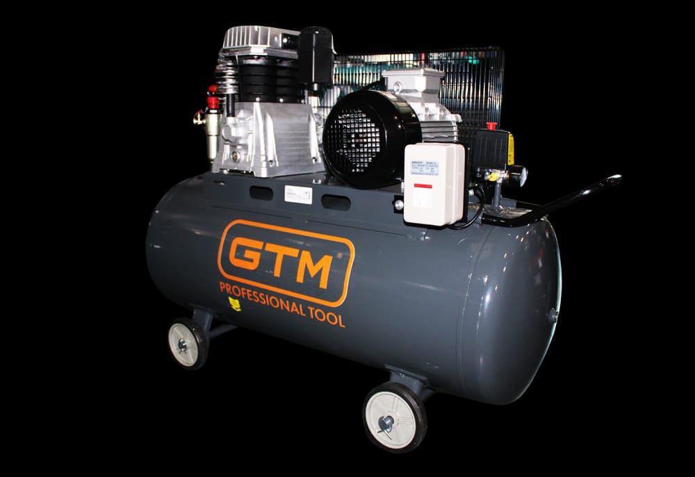 GTM Компресор рес-200л 760/600л/хв 4кВт 10бар 380В 2 циліндри