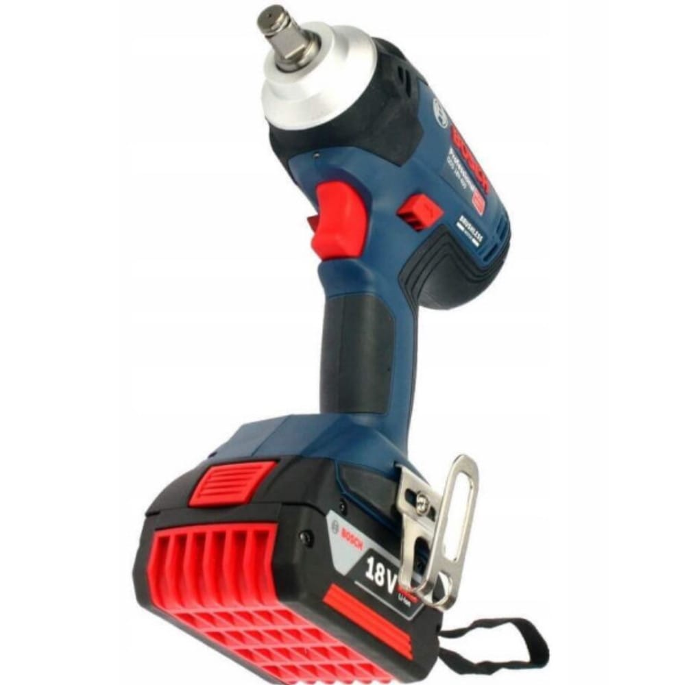 Набор Аккумуляторный ударный гайковерт Bosch GDS 18V-400 Professional, 2 акб 5 Ah, ж/п GAL 18V-40, в кейсе — изображение 4