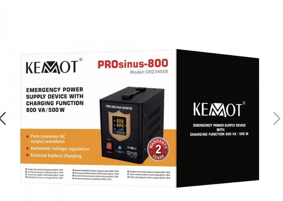 Комплект ДБЖ Кемот 800 + Гелевий Rebel 12V 100ah LCD — изображение 7
