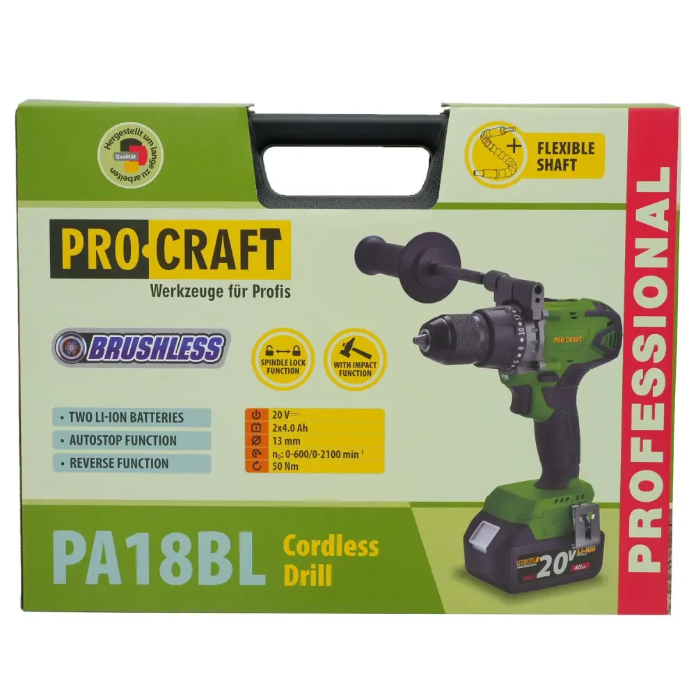 Шуруповерт Procraft PA18BL Universal Extra (без акб и зп) — изображение 3