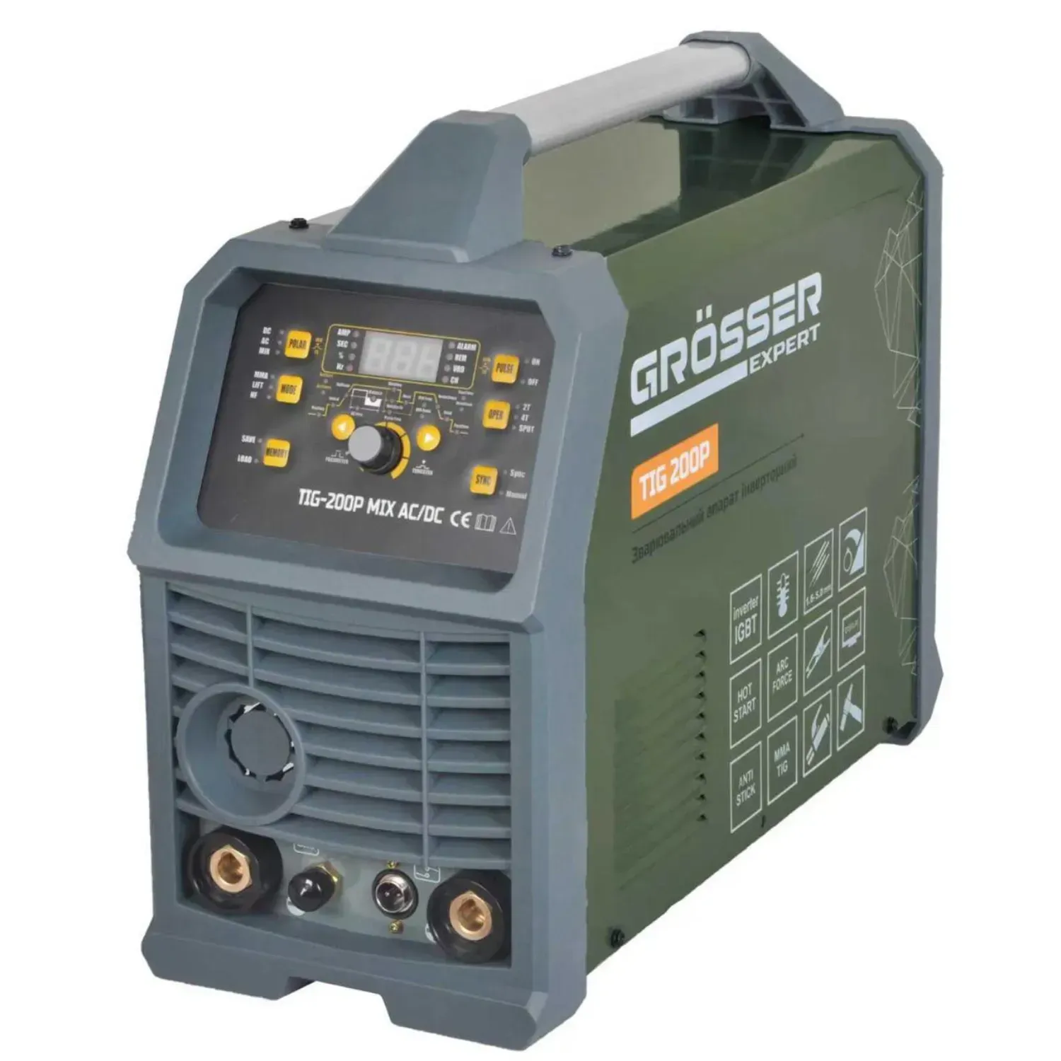 Апарат аргонодугового зварювання Grösser TIG-200P MIX AC/DC EXPERT