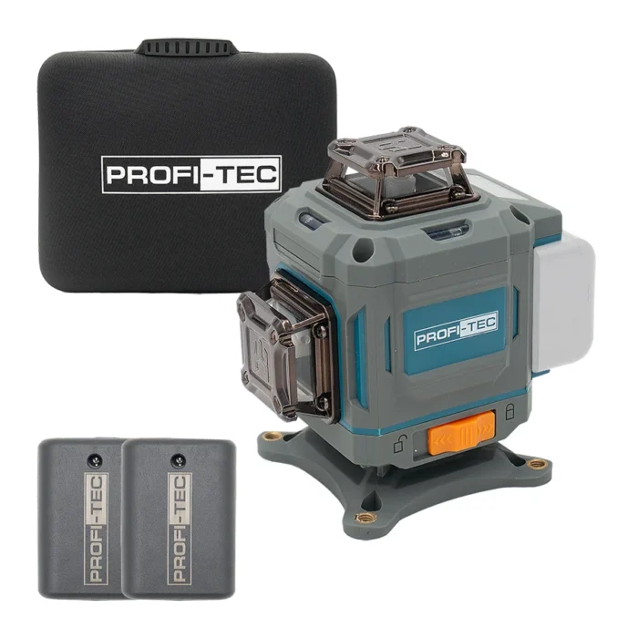 Лазерний нівелір PROFI-TEC PGL 4D 1640 (40 м, 16 ліній, зелений промінь)