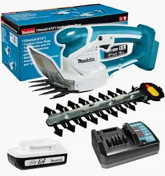 Акумуляторні ножиці для трави Makita UM110DWYX + 1 акб 18 V 1,5 Ah + ЗУ