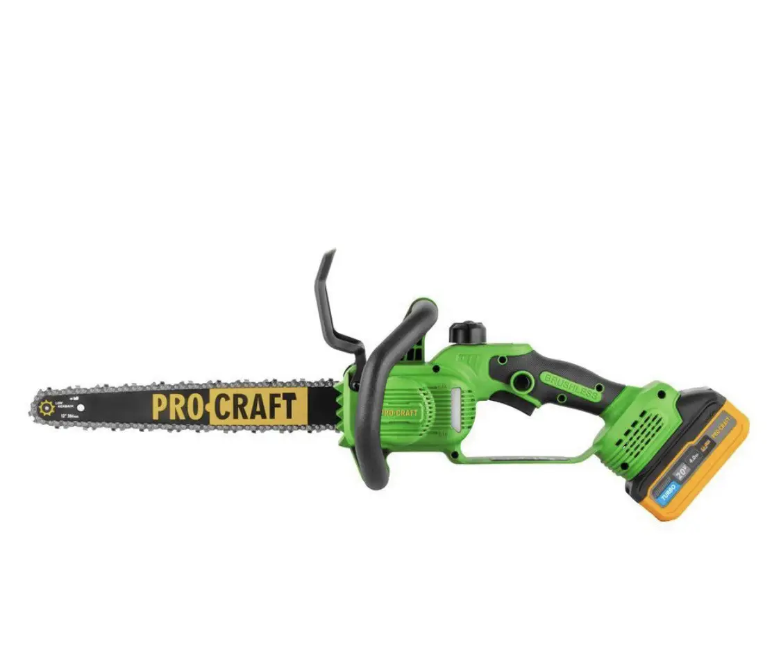 Акумуляторна безщіткова пила Procraft PKA33 1 АКБ 4 А·год 20 В зарядний пристрій 30 см шина/ланцюг - Зображення 6