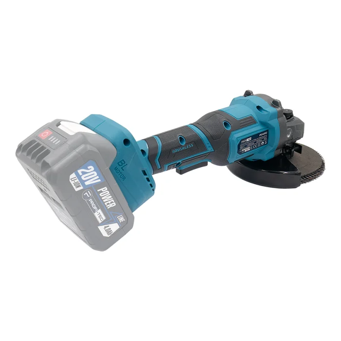 Аккумуляторная угловая шлифмашина PROFI-TEC PGA202 POWERLine (без аккумулятора и зарядного устройства, кейс) — изображение 8