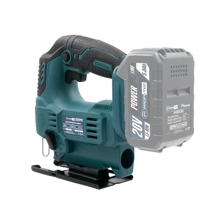 Акумуляторний лобзик PROFI-TEC PGS2080BL POWERLine (1×PT2040MP (4.0 Аг), зарядний пристрій) - Зображення 7