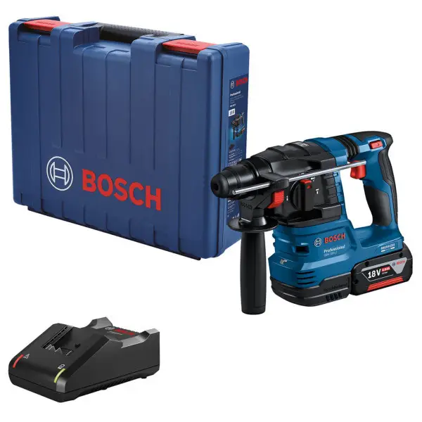 Аккумуляторный перфоратор Bosch GBH 185-Li Professional, акб GBA 18V 4 Ah и з/у GAL 18V-40, в кейсе