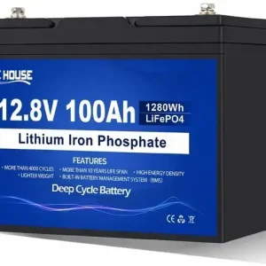 Акумуляторна батарея DC-HOUSE 12 V 100 Ah (ECO-LFP12100-100AH) Lithium Battery 4000+ (літій-залізо-фосфатна)