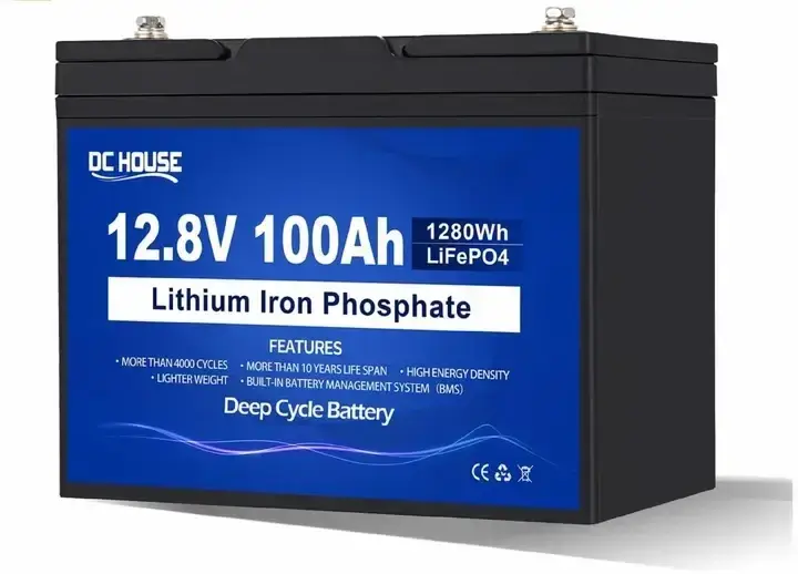 Аккумуляторная батарея DC-HOUSE 12V 100Ah (ECO-LFP12100-100AH) Lithium Battery 4000+ (литий-железо-фосфатная)