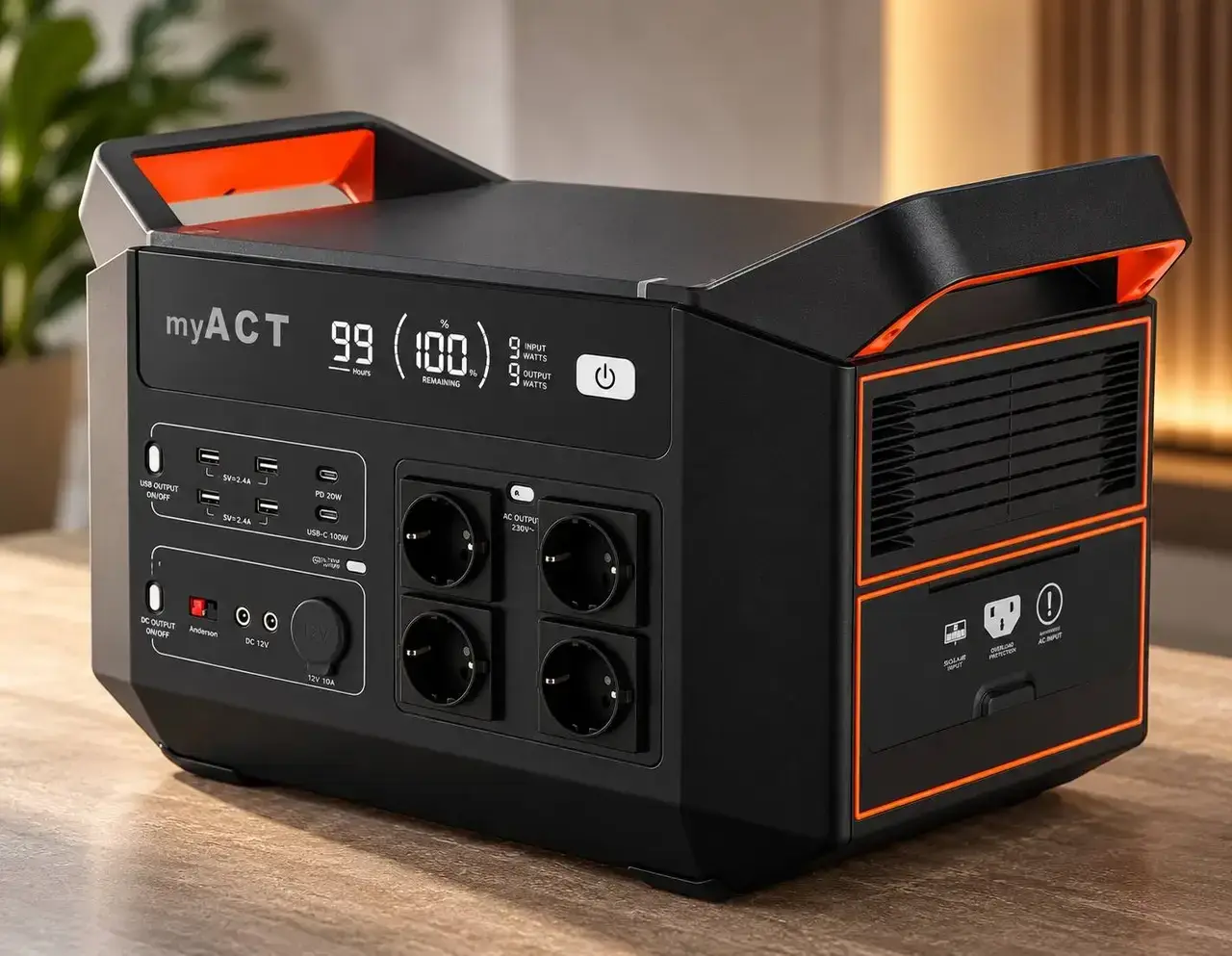 Зарядна станція myACT AP3000 3000W, Ємність 2880 Вт/год - Зображення 5