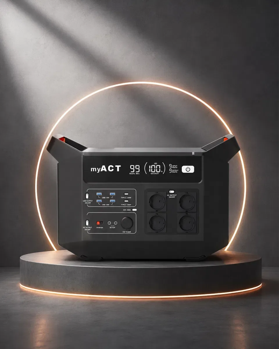 Зарядна станція myACT AP3000 3000W, Ємність 2880 Вт/год - Зображення 3