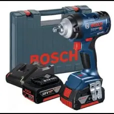 Набор Аккумуляторный ударный гайковерт Bosch GDS 18V-400 Professional, 2 акб 5 Ah, ж/п GAL 18V-40, в кейсе