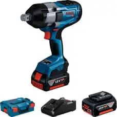 Набір ударних гайковертів Bosch GDS 18V-1050 H Professional, 2 акб GBA 5 Ah та з/в GAL 18V-40, в L-Boxx 136