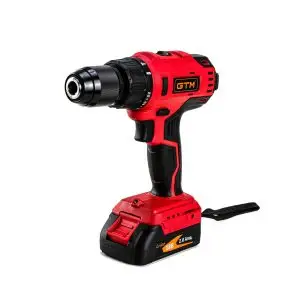 GTM Дриль-шуруповерт акум. DSI18/60BL з ударом, 18В, 60Нм, 2шв +акум.2Ач-2шт, зарядний пристрій