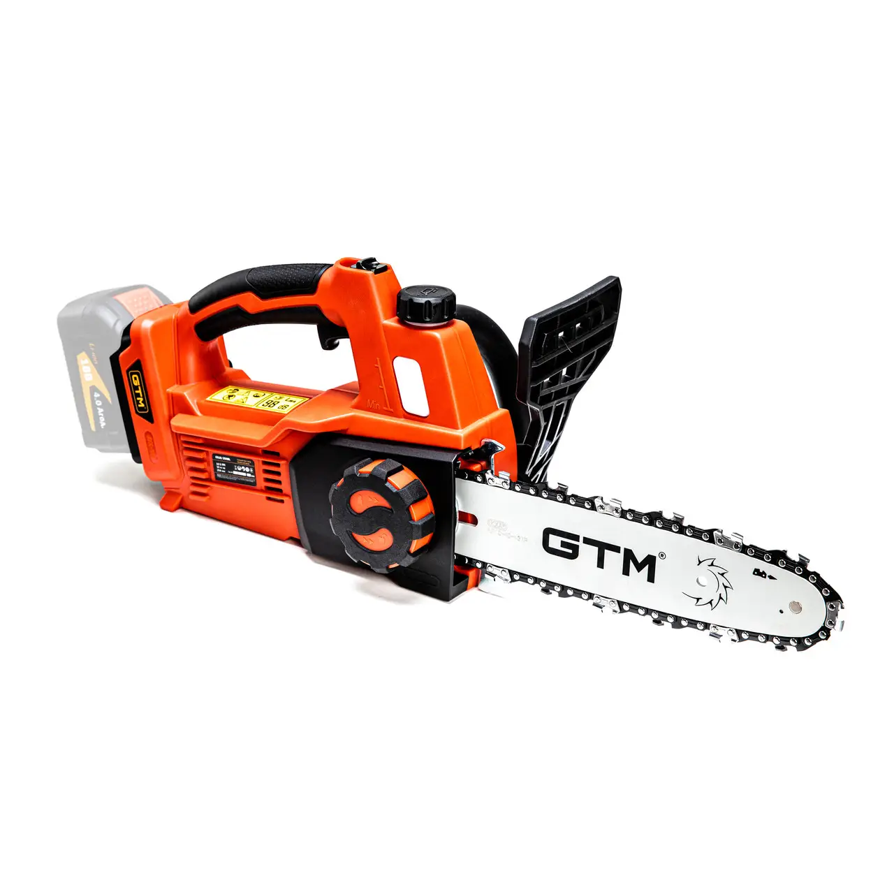 GTM Пила ланцюгова акум. CS18/250BL, 18В, шина 10"/25см, КАРКАС (без АКБ та ЗУ) - Зображення 2