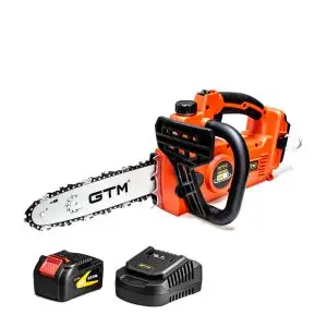 GTM Пила ланцюгова акум. CS18/250BL, 18В, шина 10"/25см, +акум. 4Ач, зарядний пристрій