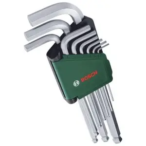 Набір шестигранних ключів Bosch, 9 шт.