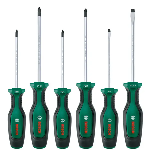 Набор отверток Bosch SL/PH/PZ, 6 шт