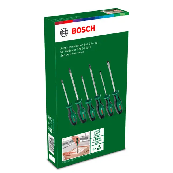 Набор отверток Bosch SL/PH/PZ, 6 шт — изображение 3