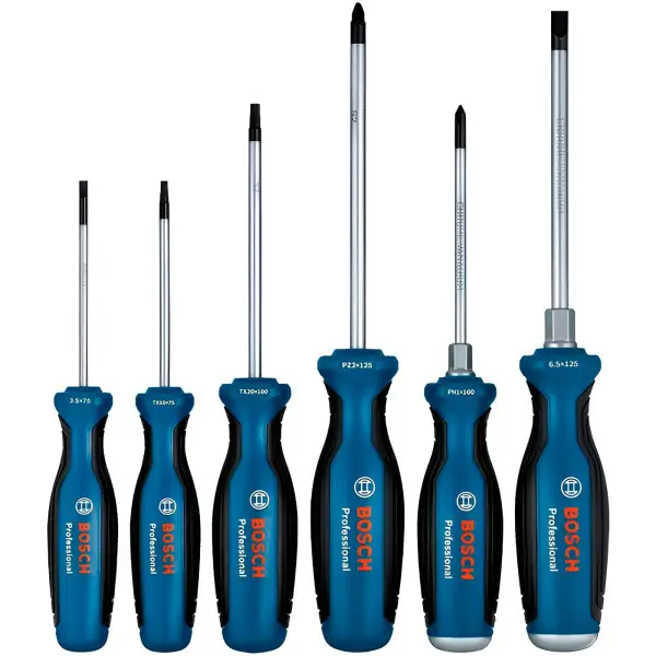 Набор отверток Bosch SL/PH/PZ/TX Professional, 6 шт