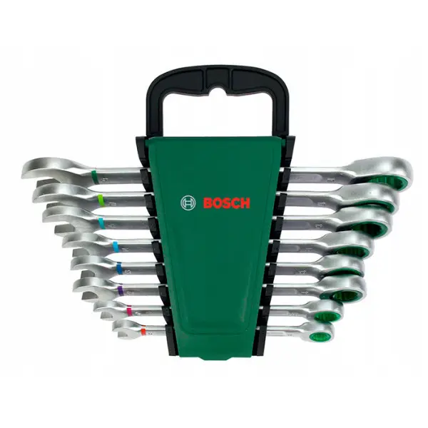 Набір гайкових ключів Bosch із храповиком, 8 шт.