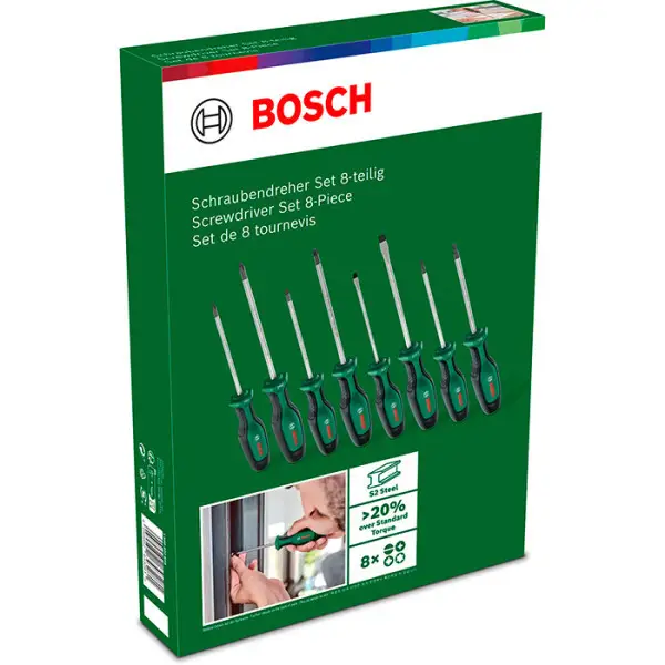 Набор отверток Bosch SL/PH/PZ/Тх, 8 шт — изображение 3