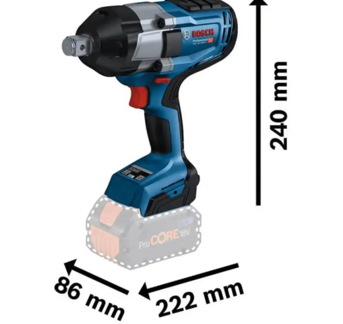 Аккумуляторный ударный гайковерт Bosch GDS 18V-1050 H — изображение 2