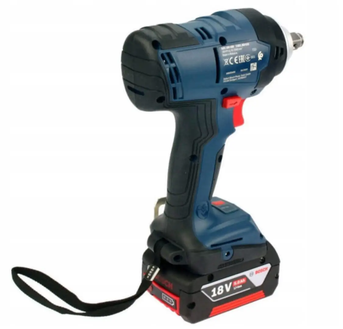 Набор Аккумуляторный ударный гайковерт Bosch GDS 18V-400 Professional, 2 акб 5 Ah, ж/п GAL 18V-40, в кейсе — изображение 7