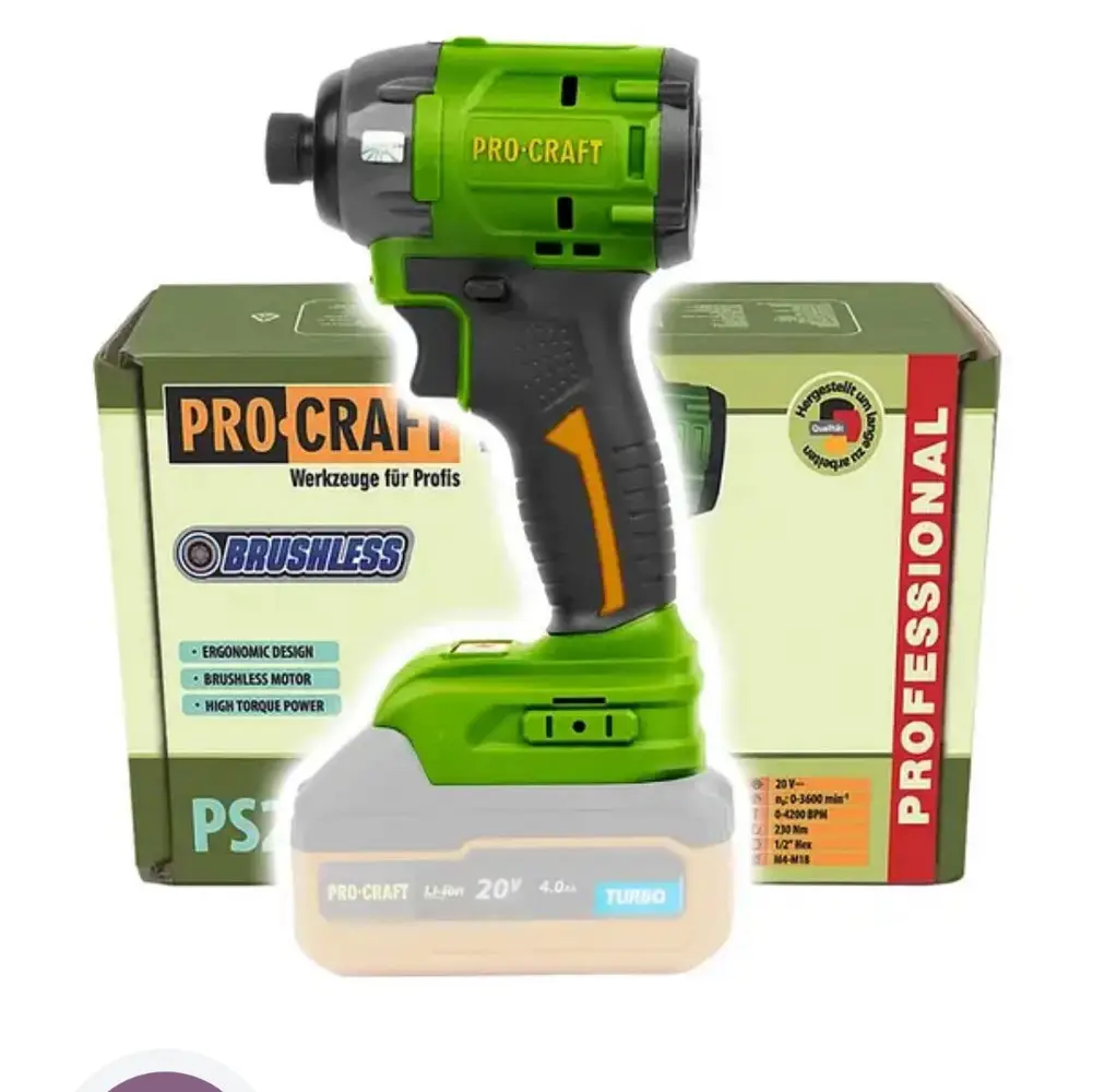 Аккумуляторный винтоверт импакт Procraft PS20 (Без АКБ и ЗУ) Импакт