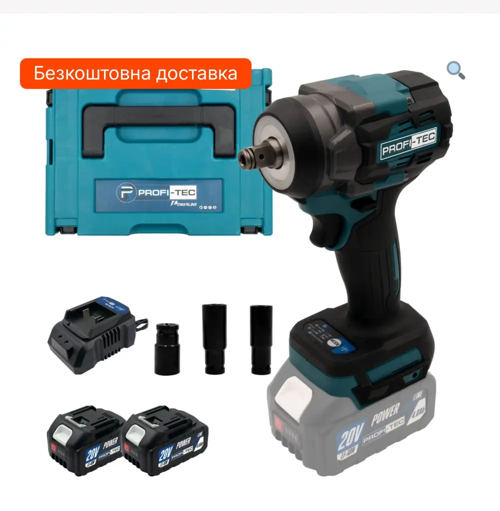Аккумуляторный гайковерт PROFI-TEC PTW502