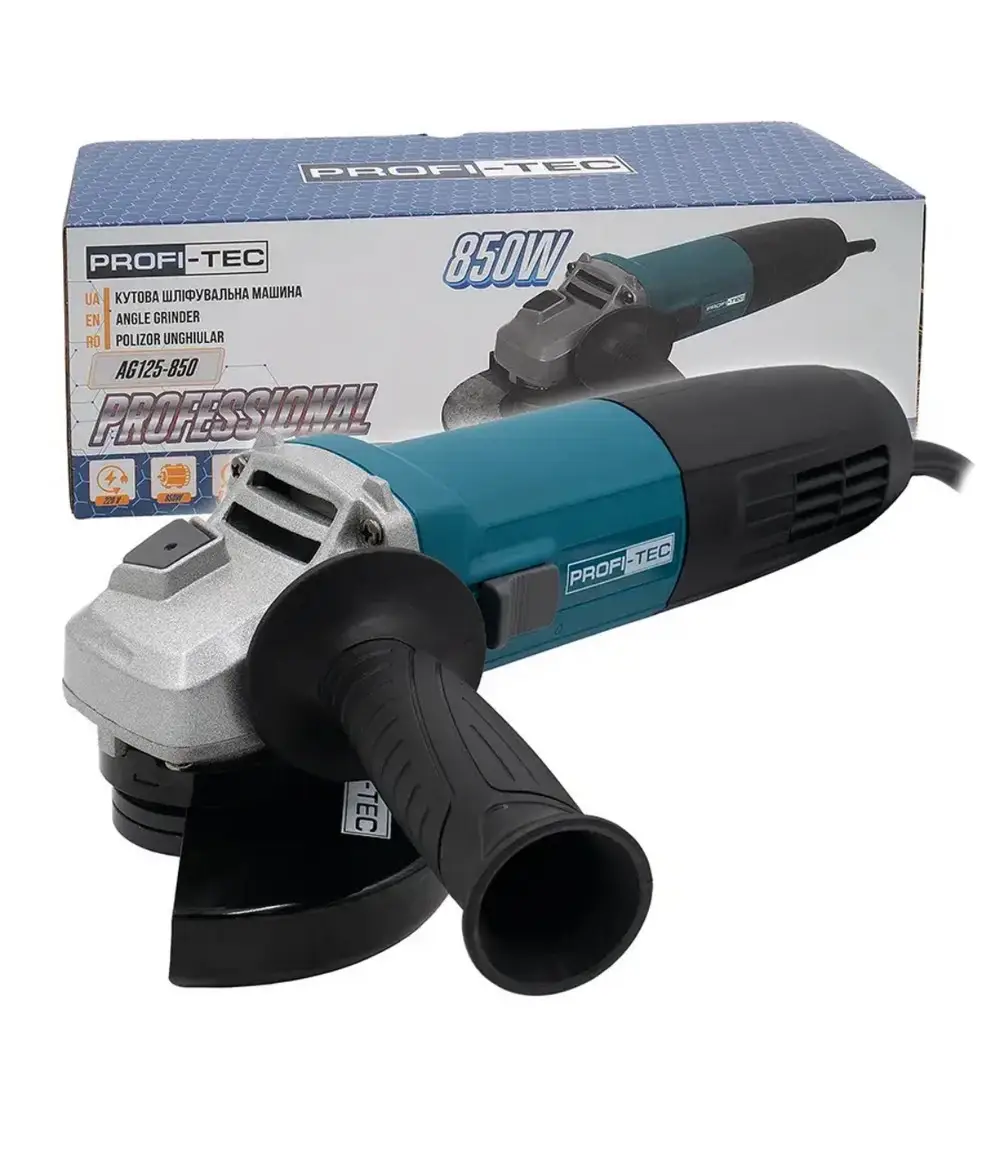 Кутова шліфувальна машина PROFI-TEC AG125-850