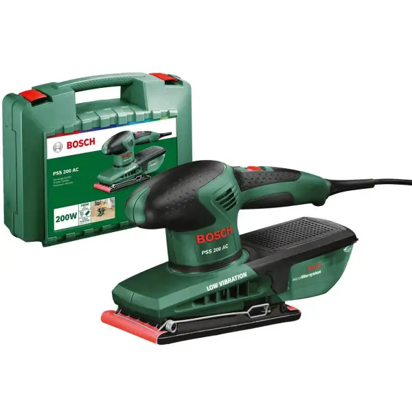 Вибрационная шлифовальная машина Bosch PSS 200 AC в кейсе