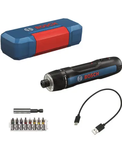 Аккумуляторная электроотвертка Bosch GO 3 Professional, в кейсе с USB-C зарядкой