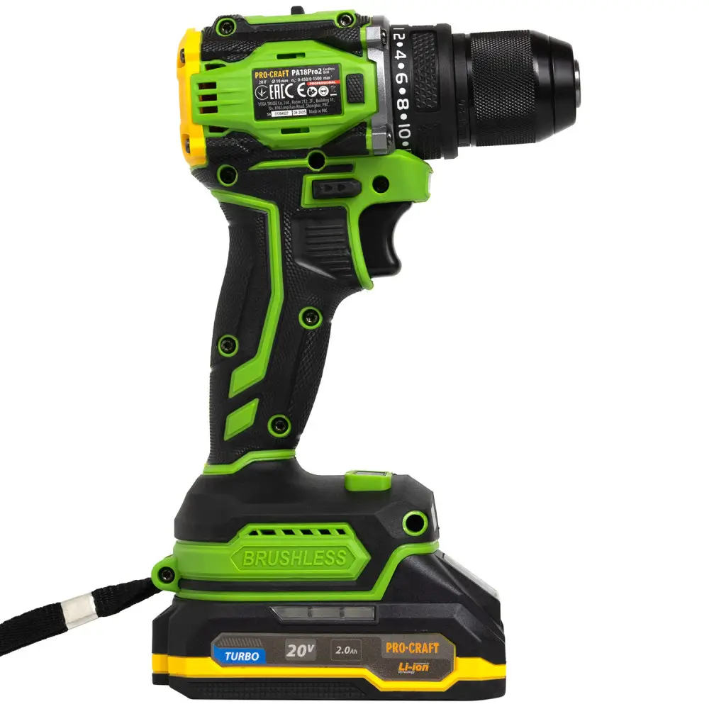 Шуруповерт Procraft PA18Pro2 - Зображення 2