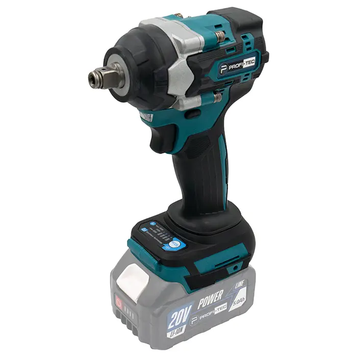 Аккумуляторный гайковерт PROFI-TEC DTW500BL POWERLine (1×PT2040MP (4.0 Ач), зарядное устройство) — изображение 2