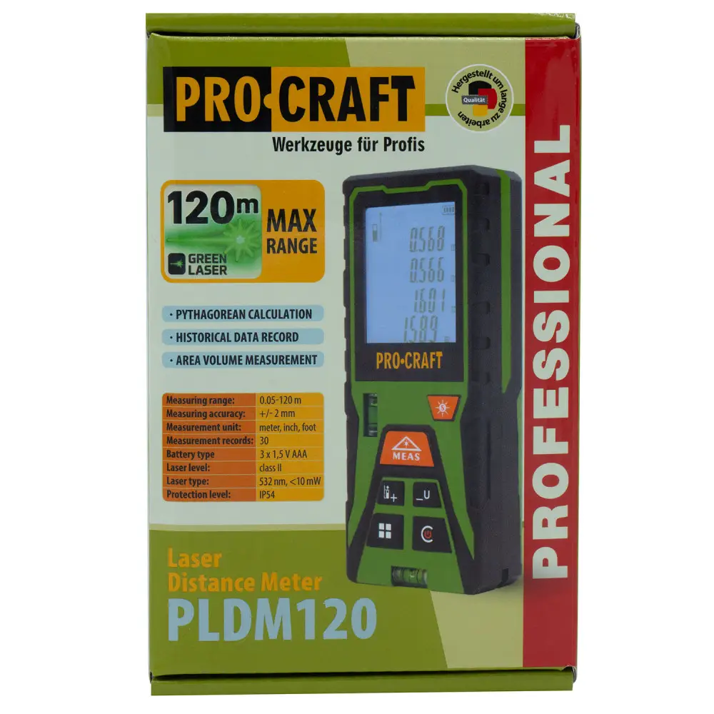 Лазерний далекомір Procraft PLDM120 - Зображення 2