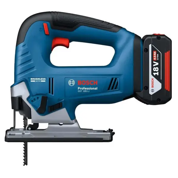 Акумуляторний лобзик Bosch GST 185-LI Professional з 2 акб 4 Ah і з/п, в кейсі - Зображення 5