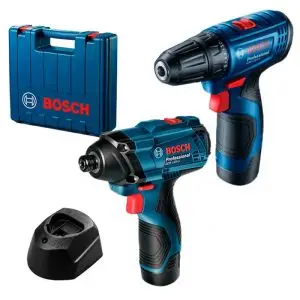 Аккумуляторная дрель-шуруповерт Bosch GSR 120-LI и аккумуляторный ударный гайковерт Bosch GDR 120-LI в чемодане