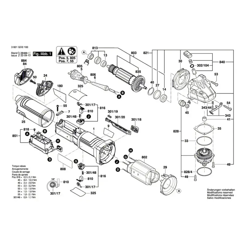 Кутова шліфувальна машина Bosch GWS 14-125 S Professional з регулюванням і антивібраційною рукояткою - Зображення 4