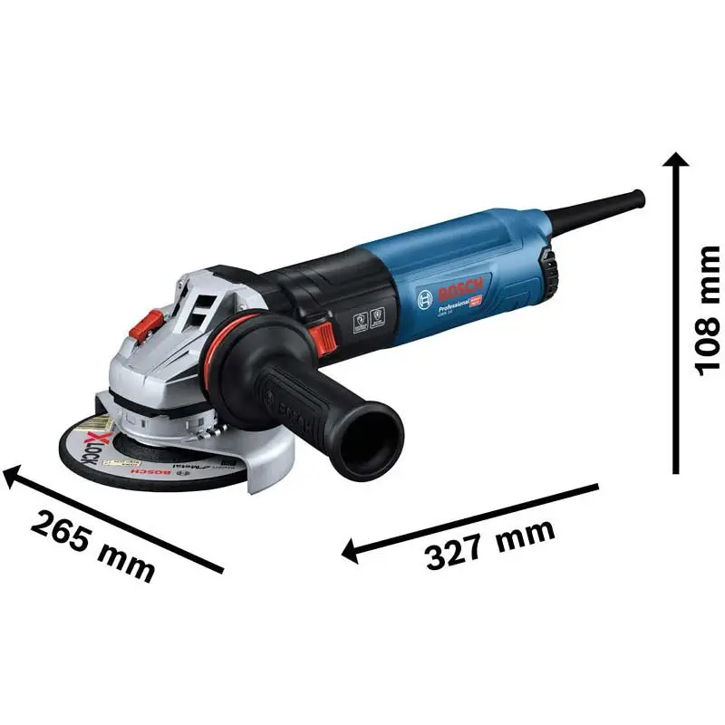 Кутова шліфувальна машина Bosch GWS 14-125 S Professional з регулюванням і антивібраційною рукояткою - Зображення 3